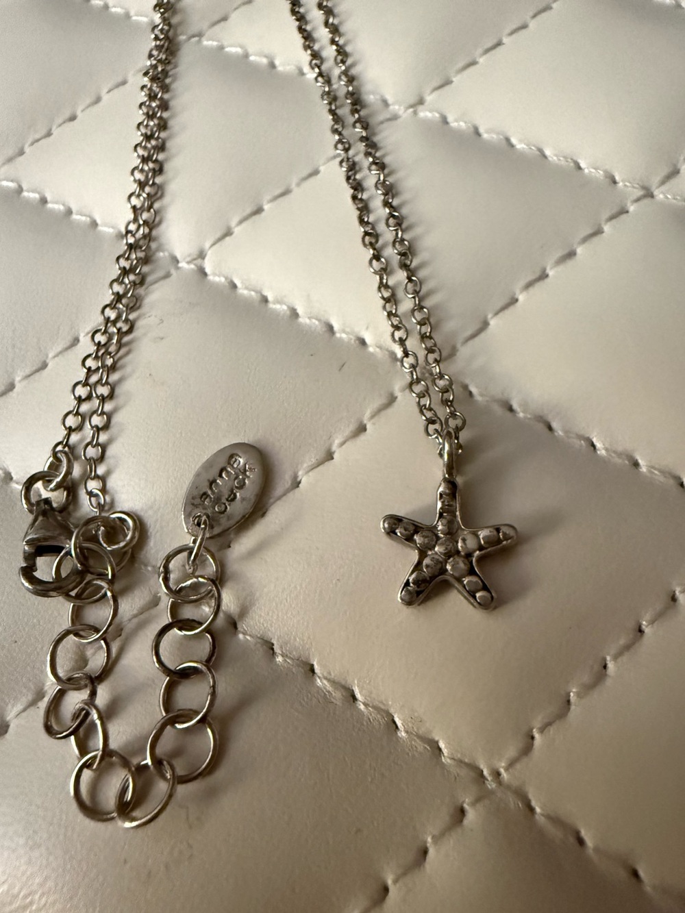 Anna Beck 925 Silver Starfish Pendant Necklace